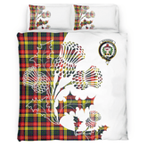 Buchanan Tartan Crest Bedding Set - Thistle Style